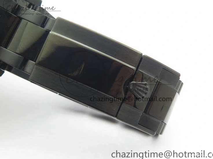 0415 Modern Daytona Kravitz YG DLC BP Maker Best Edition Black Dial On DLC Bracelet A4130 (Free Leather Strap) 3572